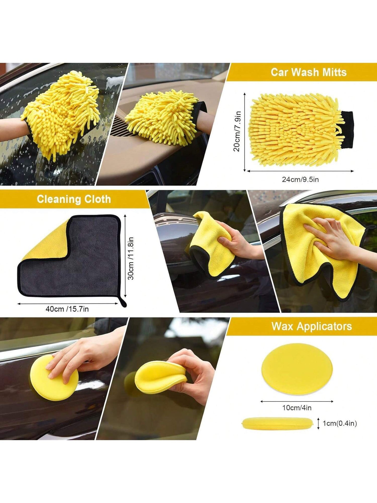  Car Detailing Brush Set 20 Pieces