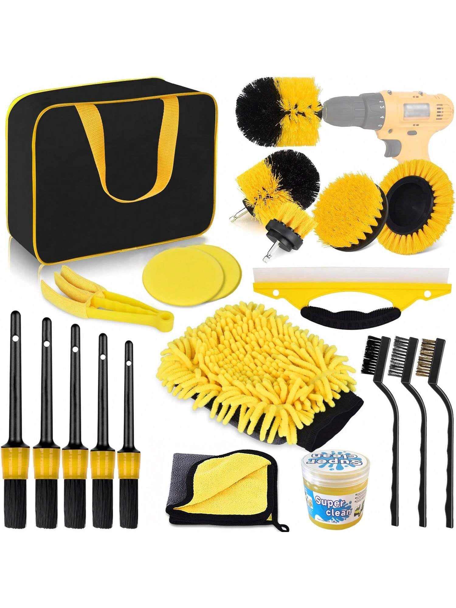  Car Detailing Brush Set 20 Pieces